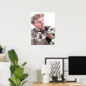 Gevlekte Dalmatiër Hond en Man honden cute Poster (Thuiskantoor)