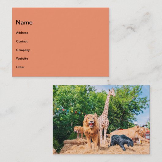 Gevlekte dieren visitekaartje (Voorkant / Achterkant)