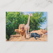 Gevlekte dieren visitekaartje (Achterkant)