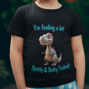 Gevlekte Dino Stippen Dag Pret Kinderen T-shirt