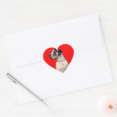 Gevlekte Dog Hart Sticker (Envelop)