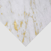 Gevlekte gouden glitter over wit marmer tissuepapier (Detail)
