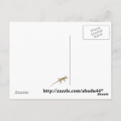gevlekte hagedis briefkaart (Achterkant)