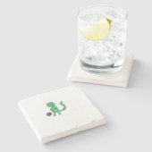 gevlekte hagedis stenen onderzetter (Zijkant)