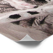 Gevlekte Hond Dalmatische Hond en Man Portret Post Poster (Hoek)