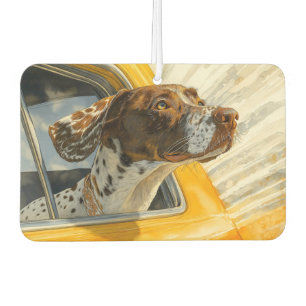 Gevlekte Hond op Autorit Kunstprint Luchtverfrisser