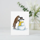 Gevlekte hyena - kerstkaart (Staand voorkant)