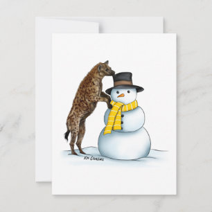 Gevlekte hyena - kerstkaart