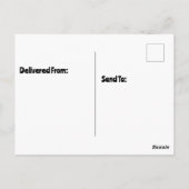 Gevlekte hyena met pet in taart bijten briefkaart (Achterkant)