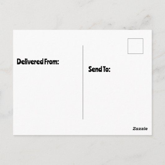 Gevlekte hyena met pet in taart bijten briefkaart (Achterkant)