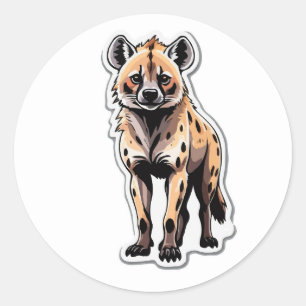 Gevlekte Hyena Sticker - Ontketen de dieren in het