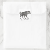 Gevlekte hyena-Stickers Vierkante Sticker (Tas)