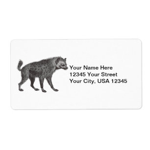 Gevlekte Hyena Verzendlabels Etiket