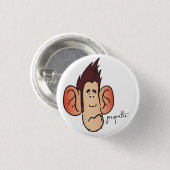 Gevlekte jacquada ronde button 3,2 cm (Voorkant /achterkant)