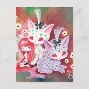 Gevlekte Kitties Briefkaart