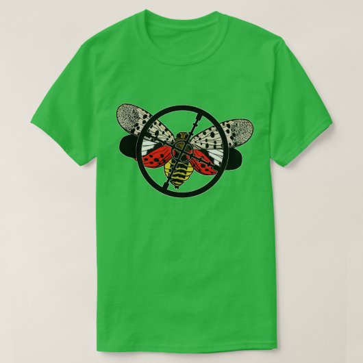 gevlekte lantaarn vliegdoel t-shirt (Design voorkant)
