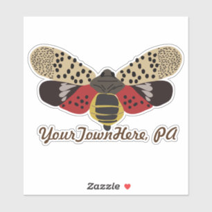 Gevlekte lantaarnvlieg Bug Gepersonaliseerd Souven Sticker