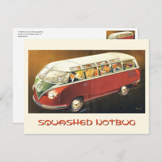 Gevlekte niet bug briefkaart (Voorkant / Achterkant)