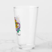 Gevlekte passievrucht draak glas (Links)