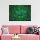 Gevlekte raenvirusdeeltjes 1 canvas afdruk (Insitu (Woonkamer))
