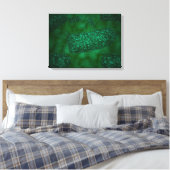 Gevlekte raenvirusdeeltjes 1 canvas afdruk (Insitu (Slaapkamer))