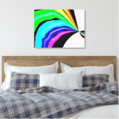 Gevlekte regenboog canvas afdruk (Insitu (Slaapkamer))