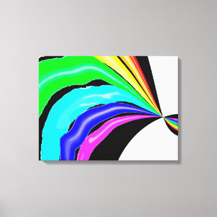 Gevlekte regenboog canvas afdruk
