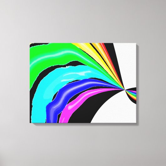 Gevlekte regenboog canvas afdruk (Voorkant)