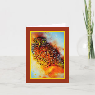 Gevlekte uil briefkaart