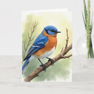 Gevlekte Vogel Scènekaart Kaart