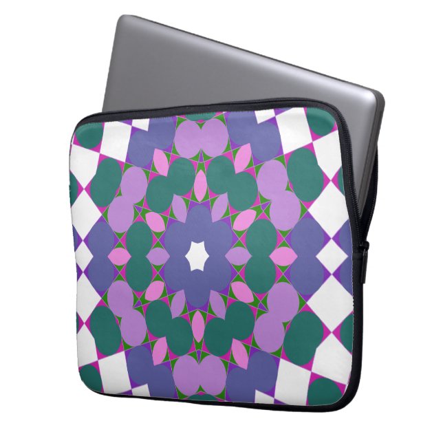 Gevlekte wintuig laptop sleeve (Voorkant Links)