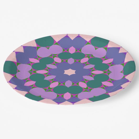 Gevlekte wintuig papieren bordje (Gekanteld)