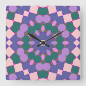 Gevlekte wintuig vierkante klok (Voorkant)