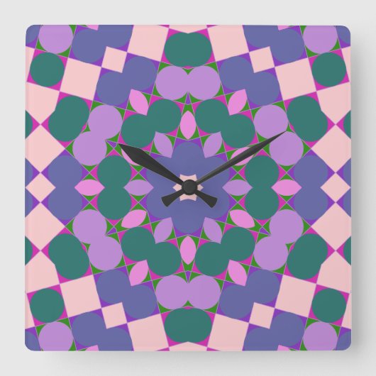 Gevlekte wintuig vierkante klok (Voorkant)