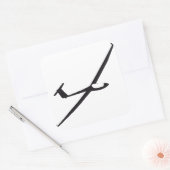 Gevlekte zweefsticker vierkante sticker (Envelop)