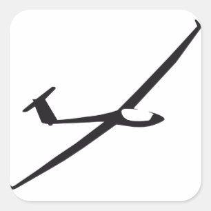 Gevlekte zweefsticker vierkante sticker