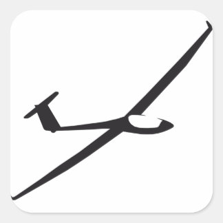 Gevlekte zweefsticker vierkante sticker