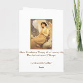 Gevleugeld figuur - Kerstmis Feestdagen Kaart (Achterkant)