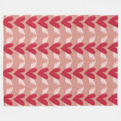 Gevleugeld hartenpatroon fleece deken (Voorkant (Horizontaal))