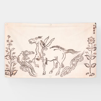 GEVLEUGELD PAARD JAPANS Banner