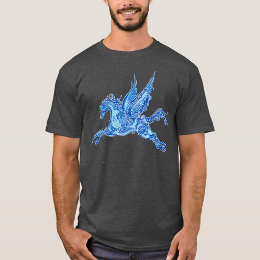 Gevleugeld paard Pegasus Griekse mythologie T-shirt (Voorkant)