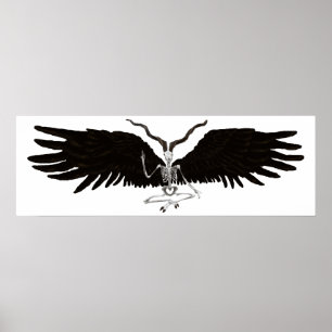 gevleugelde baphomet poster