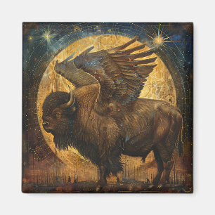 Gevleugelde Buffalo Bizon Magnet Magneet