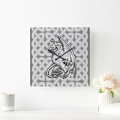 Gevleugelde Draak Vierkante Klok (Huis)