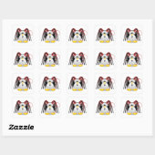 Gevleugelde duivel Tux Vierkante Sticker (Vel)