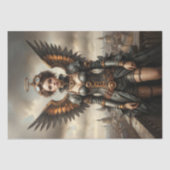 gevleugelde Guardian Woman Decoupage Tissuepapier (Voorkant)
