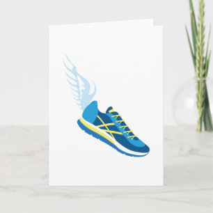 Gevleugelde hardloopschoen kaart