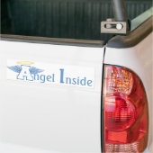 gevleugelde letter A Bumpersticker (Op Truck)