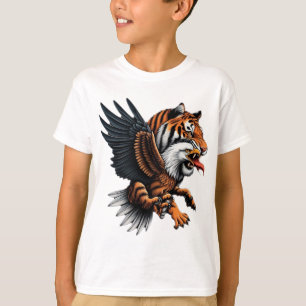 Gevleugelde majesteit: de tijgeradelaar hybride t-shirt
