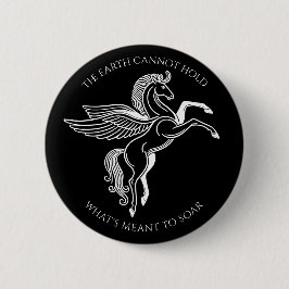 Gevleugelde Pegasus: Inspirerend Griekse mythologi Ronde Button 5,7 Cm